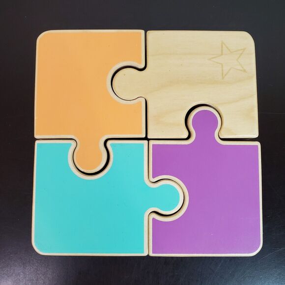 LOVEVERY | Chunky Wooden Jigsaw Puzzle From Companion Play Kit | 22-24 Month - Picture 2 of 16
